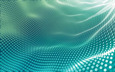 Çokgen alanı düşük Poli koyu arka plan, 3d render