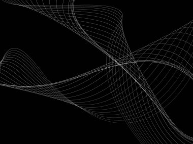 Bir parlayan ile koyu arka plan soyut dalgalar