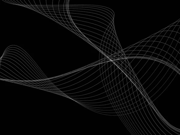 Bir parlayan ile koyu arka plan soyut dalgalar