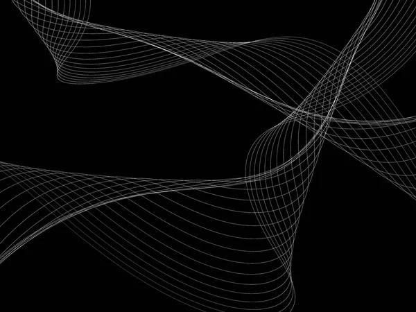 Bir parlayan ile koyu arka plan soyut dalgalar