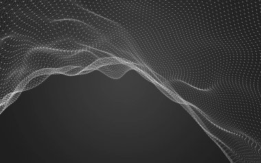 Çokgen alanı düşük Poli koyu arka plan, 3d render