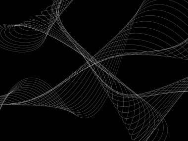 Bir parlayan ile koyu arka plan soyut dalgalar