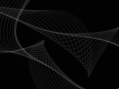 Bir parlayan ile koyu arka plan soyut dalgalar