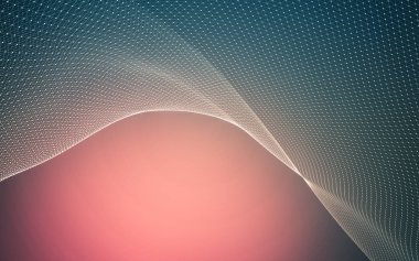 Çokgen alanı düşük Poli koyu arka plan, 3d render