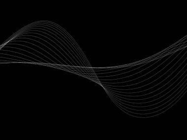 Bir parlayan ile koyu arka plan soyut dalgalar