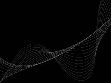 Bir parlayan ile koyu arka plan soyut dalgalar