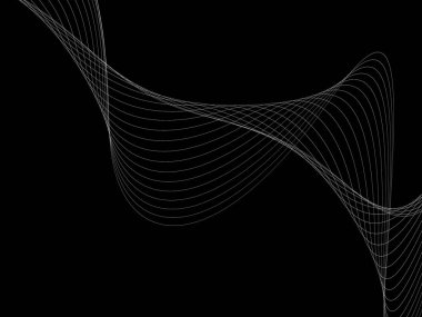 Bir parlayan ile koyu arka plan soyut dalgalar