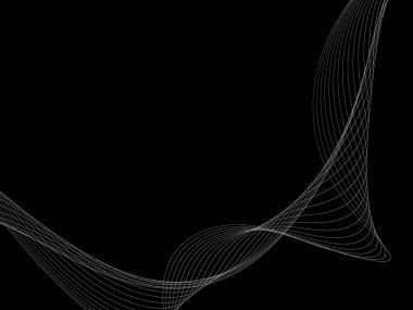 Bir parlayan ile koyu arka plan soyut dalgalar