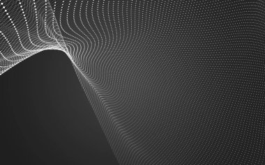 Çokgen alanı düşük Poli koyu arka plan, 3d render