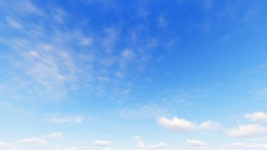 Bulutlu gökyüzü mavi arka plan, 3d çizim