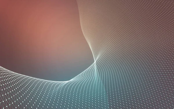 Çokgen alanı düşük Poli koyu arka plan, 3d render