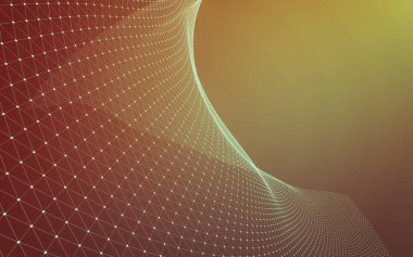 Çokgen alanı düşük Poli koyu arka plan, 3d render