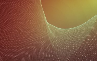 Çokgen alanı düşük Poli koyu arka plan, 3d render