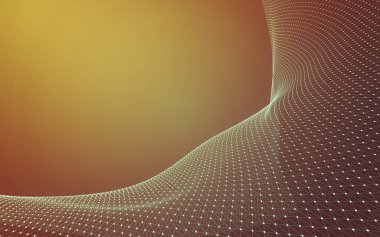 Çokgen alanı düşük Poli koyu arka plan, 3d render