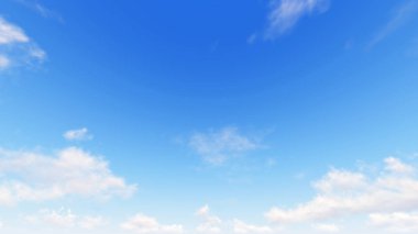 Bulutlu gökyüzü mavi arka plan, 3d çizim