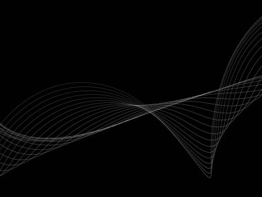 Bir parlayan ile koyu arka plan soyut dalgalar