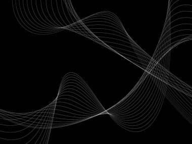 Bir parlayan ile koyu arka plan soyut dalgalar