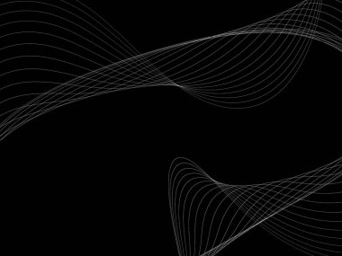 Bir parlayan ile koyu arka plan soyut dalgalar