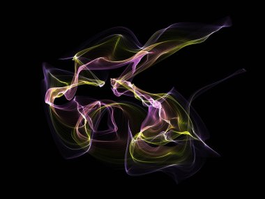 Bir parlayan ile koyu arka plan soyut dalgalar