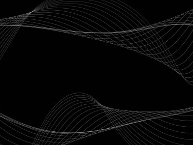 Bir parlayan ile koyu arka plan soyut dalgalar