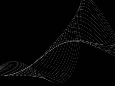 Bir parlayan ile koyu arka plan soyut dalgalar