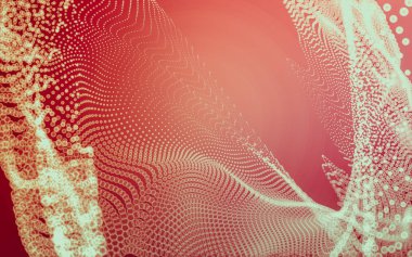 Çokgen alanı düşük Poli koyu arka plan, 3d render