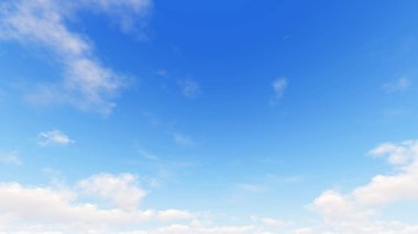 Bulutlu gökyüzü mavi arka plan, 3d çizim