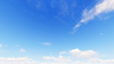 Bulutlu gökyüzü mavi arka plan, 3d çizim