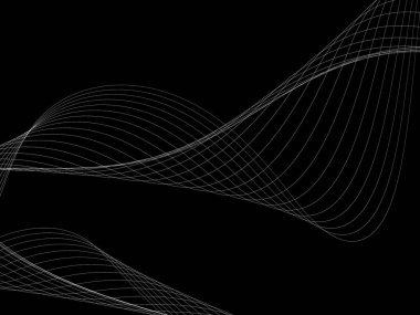 Bir parlayan ile koyu arka plan soyut dalgalar