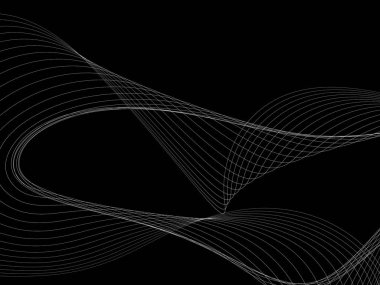 Bir parlayan ile koyu arka plan soyut dalgalar