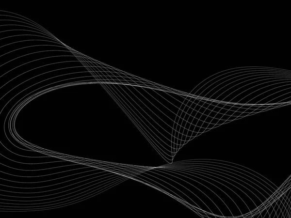 白熱暗い抽象的な背景の波を抽象化 — ストック写真