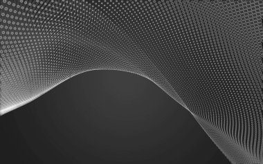 Çokgen alanı düşük Poli koyu arka plan, 3d render