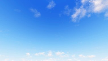 Bulutlu gökyüzü mavi arka plan, 3d çizim