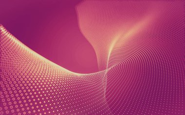 Çokgen alanı düşük Poli koyu arka plan, 3d render