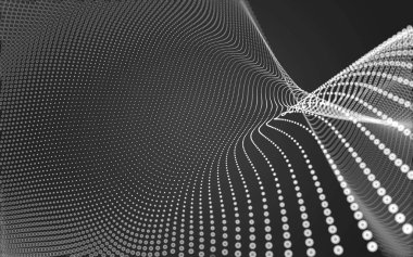 Çokgen alanı düşük Poli koyu arka plan, 3d render