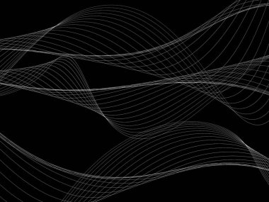 Bir parlayan ile koyu arka plan soyut dalgalar