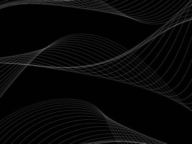 Bir parlayan ile koyu arka plan soyut dalgalar