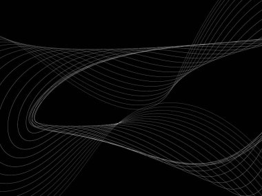 Bir parlayan ile koyu arka plan soyut dalgalar