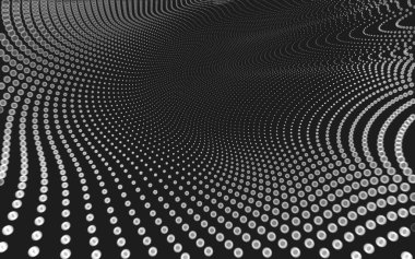 Çokgen alanı düşük Poli koyu arka plan, 3d render