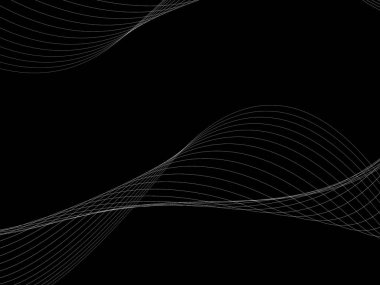 Bir parlayan ile koyu arka plan soyut dalgalar