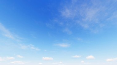 Bulutlu gökyüzü mavi arka plan, 3d çizim