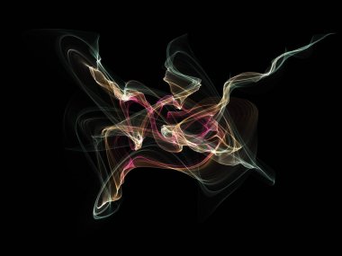 Bir parlayan ile koyu arka plan soyut dalgalar