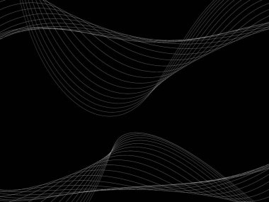 Bir parlayan ile koyu arka plan soyut dalgalar