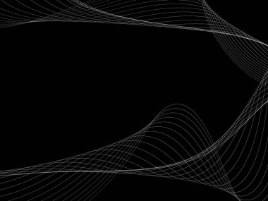 Bir parlayan ile koyu arka plan soyut dalgalar