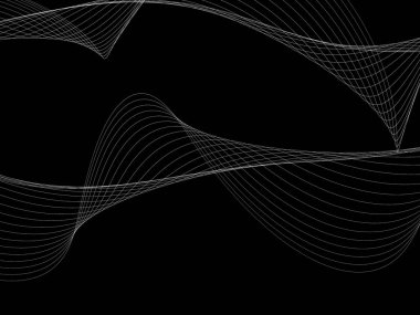 Bir parlayan ile koyu arka plan soyut dalgalar