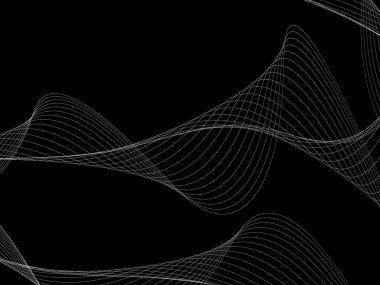 Bir parlayan ile koyu arka plan soyut dalgalar