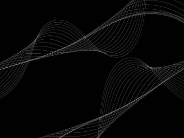 Bir parlayan ile koyu arka plan soyut dalgalar