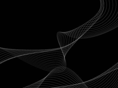 Bir parlayan ile koyu arka plan soyut dalgalar