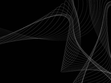 Bir parlayan ile koyu arka plan soyut dalgalar