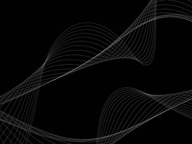 Bir parlayan ile koyu arka plan soyut dalgalar